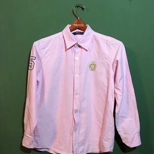 Meli Melo Long Sleeve Button down Pink Dress Shirt
